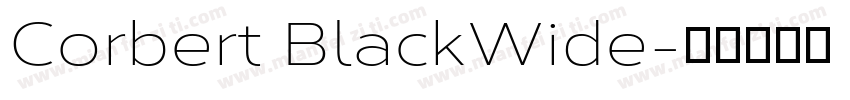 Corbert BlackWide字体转换